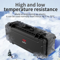 Étui de protection rigide étanche IP67 en plastique pour pistolet avec roues, chariot utilitaire mobile avec poignée confortable