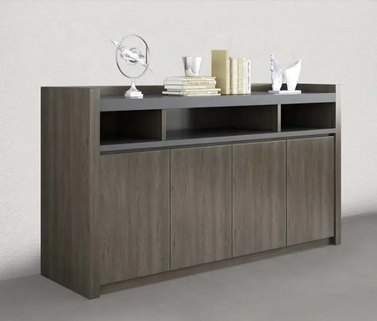 Armadio di legno economico su misura moderno moderno della mobilia di stoccaggio della mobilia della cucina dell'ufficio con la porta