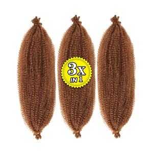 Cheveux Afro synthétiques pour tressage, boucles crépues, ombrées, printemps, livraison rapide, taille 3X, accessoires Crochet, vente en gros, <span class=keywords><strong>Expression</strong></span> - Product Image 1