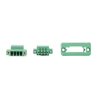 Kit de borniers enfichables 3-en-1, connecteur à pas de 3,81 mm avec prise à bride et cadre de montage sur panneau