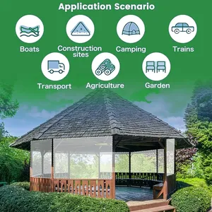 Bâche en PVC transparente de 0,5 mm, épaissie, imperméable, anti-poussière, isolante, pour abri de jardin, auvent robuste - Product Image 6