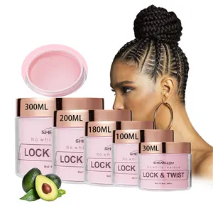 Factory custom logo hair styling product alcohol-free edge control no white residue light hold braid loc and twist gel