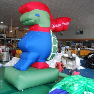 Maskot Kura-Kura Tiup Custom KeepFuns Cayman Airways - Karakter Kartun Tiup Raksasa untuk Promosi Merek - Product Image 2