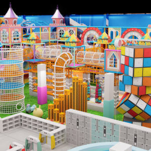 สไลเดอร์สวนสนุกแบบกำหนดเอง แทรมโพลีน และสระลูกบอลขนาดใหญ่ อุปกรณ์เด็กเชิงพาณิชย์ขนาดใหญ่สำหรับสนามเด็กเล่นในร่ม - Product Image 2