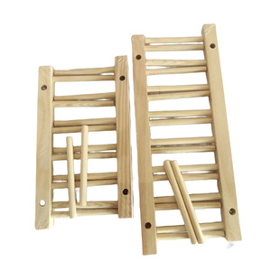 Égouttoir à vaisselle en bois pliable de forme carrée pour cuisine, taille L, BQ 04 - Product Image 1