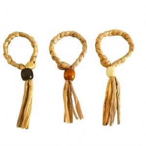 Servilletero de boda para banquetes artesanales tejidos a mano, servilletero tejido - Product Image 1