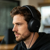 HD 560S Over Ear Studio Monitoring Headphones Respon Frekuensi Netral Teknologi EAR Open Back Kabel Dapat Dilepas Hitam