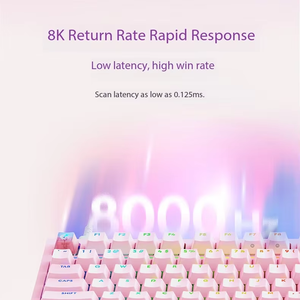 คีย์บอร์ดแบบกลไก Logitech G316 X Nebula Series สีชมพูม่วง รูปแบบ 98 ปุ่ม อัตราการรายงาน 8K รองรับการเปลี่ยนสวิตช์แบบ Hot-Swappable พร้อมไฟ RGB ทุกปุ่ม - Product Image 2