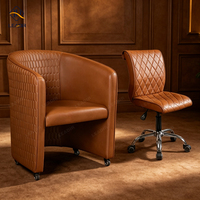 Chaise de Luxe Moderne pour Client de Salon de Manucure, Chaise Pivotante pour Client, Chaise d'Attente de Salon avec Logo