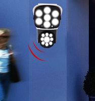 Lampes solaires extérieures intelligentes à détection de mouvement, lampes murales, lampadaires