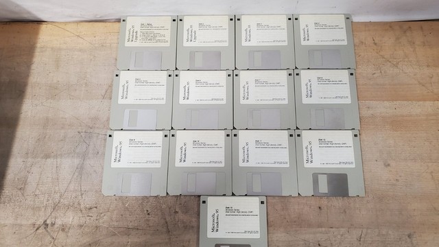 Vintage 95 Full 13-Disk Set - 3.5 Floppy Disks