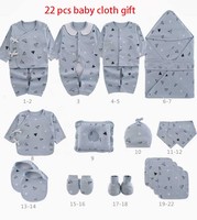 Prix Usine Coffret Cadeau Bébé 22 Pièces Ensemble Vêtements de Naissance pour Bébés 0-12 Mois Automne Hiver Produits pour Nouveau-Nés