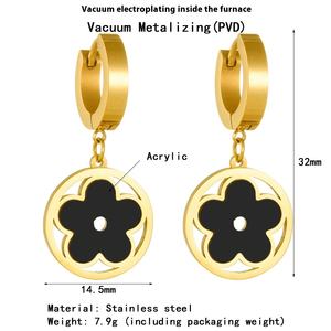 <span class=keywords><strong>Orecchini</strong></span> Pendenti di Lusso da Donna in <span class=keywords><strong>Acciaio</strong></span> al Titanio con Quadrifoglio, <span class=keywords><strong>Albero</strong></span> <span class=keywords><strong>della</strong></span> <span class=keywords><strong>Vita</strong></span> e Farfalla, Gioielli di Moda Vintage Leggeri e Versatili - Product Image 3