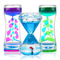 Minuteur à bulles liquides OEM en forme d'horloge pour l'autisme, jouet sensoriel anti-stress et décoration de bureau