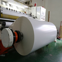 Etiquetas de Papel Adhesivo de Vinilo Blanco Brillante, Resistentes al Agua, Imprimibles con Impresora Láser, Rollo Jumbo, 3 Hojas en Blanco para Impresora Láser