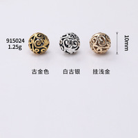 Boutons ronds en métal ajourés à motifs Xiaofan, style tendance chinois, pour costume Tang, Hanfu, et cheongsam ancien