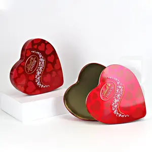 Scatola di latta cuore di san valentino per regalo di nozze cioccolato scatola di metallo