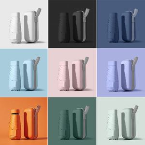 Wholesale Manual Mini <b>Pocket</b> Umbrella Uv Protection Promotional Gift Mini Umbrella 210T Pongee Fabric Kids Umbrella with logo - Product Image 5