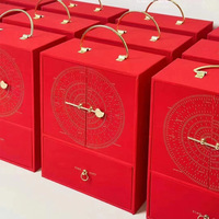 Maßgefertigte Wiederverwendbare Recycelbare Kerzen-Geschenkbox Samt-Schubladenbox mit Eigenem Logo Mehrschichtige Geschenkbox
