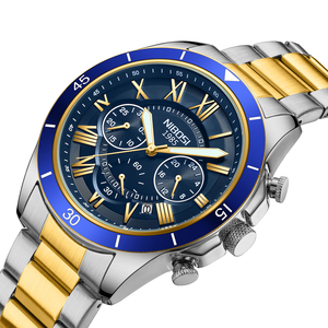 Nibosi นาฬิกาควอทซ์สายหนังสแตนเลสจับเวลาวันที่อัตโนมัติสำหรับผู้ชายแฟชั่น2652 - Product Image 5