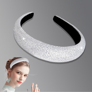 Serre-têtes en strass pour femmes Hua Liyu, rouge foncé, orange, blanc, accessoires capillaires en éponge, style frais et doux, coiffe - Product Image 4