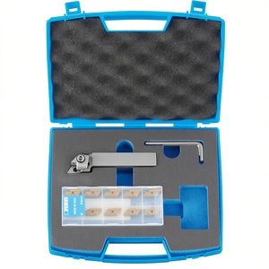 Fervi External Turning <b>Tool</b> With Inserts 10 Pcs Set For Metalworking - Product Image 2