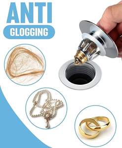 Tuyau d'évacuation des déchets d'évier de salle de bain en laiton avec filtre à rebond pour baignoire et application de cuisine - Product Image 4