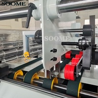 SOOME Semi-automatique Dossier Gluer Papier Produit Faisant Des Machines Service D'usinage Machine De Conditionnement