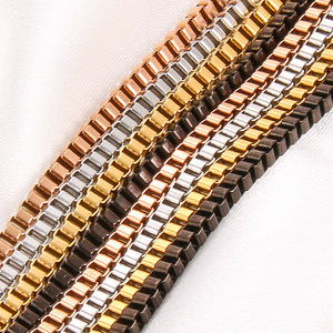 Smooth <b>Box</b> <b>Chain</b> Necklace for Mens Women Punk Style Wholesale 14k Gold Plated 316L Stainless Steel <b>Box</b> <b>Chain</b> Choker - Product Image 6