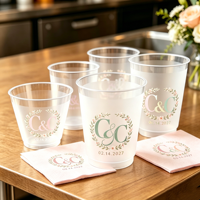 Gobelet en acrylique de 12 oz, 16 oz, 24 oz avec logo, gobelet en plastique de 16 oz, gobelets de fête givrés, gobelets de mariage, impression personnalisée de logo, événements sportifs, jus