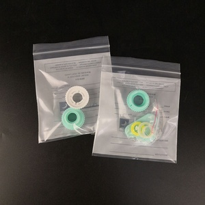 Bolsa de plástico transparente LDPE a prueba de agua impresa personalizada, pequeña bolsa de medicina con cierre hermético <span class=keywords><strong>para</strong></span> dispensación de píldoras - Product Image 5