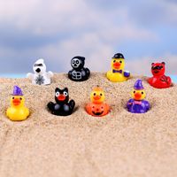 Mini Patitos de Resina Navideños en 3D, Lote de Pequeñas Cuentas de Pato, Miniaturas para Casa de Muñecas, Adornos Pequeños de Invierno