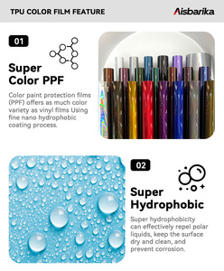 TPU Alexander Bạc TPU màu ppf nhiệt chữa bệnh cao co giãn chống vàng dán thân xe TPU ppf xe phim Bạc - Product Image 4