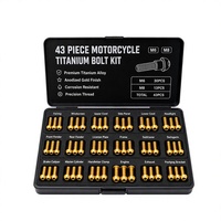 Kit de boulons de moto en alliage de titane TC4 GR5, jeu de vis à six pans creux pour Sur-Ron Segway E-Bike, 43 pièces, 11 composants, couleur personnalisée
