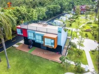 Villa mobile préfabriquée en acier à faible coût, appartement, hôtel, maison luxueuse entièrement équipée, prête à l'emploi, aux normes européennes