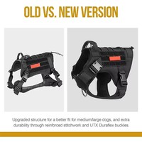 Harnais de service pour chien de grande taille, réglable, tactique, de patrouille, de luxe, durable, avec logo personnalisé