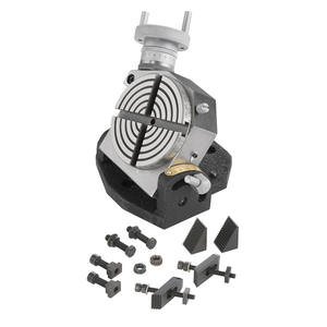 Mesa Rotatoria Inclinable Fervi con Precisión de 0.01 mm, Sujeción Manual de Acero para Aplicaciones de Mecanizado - Product Image 1