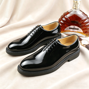 Scarpe Formali da Uomo in Pelle di Vacchetta Lucida, Moderne e Comode per Matrimoni, Cerimonie di <span class=keywords><strong>Laurea</strong></span>, Balli di Gala e Testimoni dello Sposo - Product Image 2