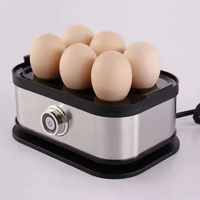Pemasak Telur Mini Baja Tahan Karat Pengukus Telur Multifungsi Portabel Pemasak Telur Sarapan Rumah Tangga Pemasak Telur Dapur Kecil