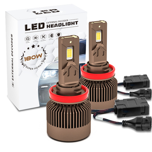 Nuevo 180 vatios H7 H8 H9 H11 H4 LED faro delantero bombillas Triple calor tubos diseño para Peugeot 208 faros Citroen C5 luces - Product Image 1