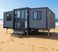 Maison mobile modulaire extensible en panneaux sandwich, style chinois, pour camps et bureaux