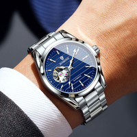Montre automatique mécanique pour homme Binbond J2307 2307, bracelet en acier inoxydable, étanche, montre de luxe pour homme, montre-bracelet