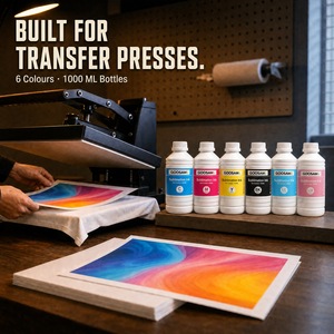 หมึกซับลิเมชั่นความเข้มข้นสูง 1000 มล. 6 สี CMYK LC LM สำหรับหัวพิมพ์ Epson DX5 DX7 5113 4720 I3200 I1600 XP600 - Product Image 1