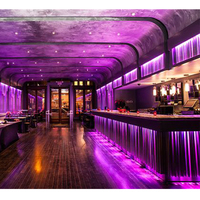 Comptoir de bar en forme de L moderne sur mesure pour bar à domicile, sous-sol, restaurant, boîte de nuit et pub - Mobilier commercial multifonctionnel