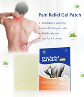 Échantillon gratuit de plâtre menthol naturel à base de plantes hydrogel auto-chauffant coloré pour adultes rhumatismes cou soulagement de la douleur Patch en gel