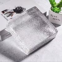 Bloc de verre massif texturé à motif aquatique, transparent, 3 mm, pour cloison de pièce, cuisine, extérieur, décoration moderne européenne pour la maison