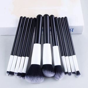 Ensemble de 12 pinceaux de maquillage professionnels avec sac, poils doux, pour détails, fard à paupières, estompage, visage et yeux - Product Image 2