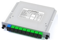 PLC Splitter Cassette Type 1x2 1x4 1x8 FTTH Optical Fiber with SC UPC APC Connectors