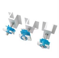 Clip de fixation de panneau solaire 30 mm 35 mm, type U, pince intermédiaire, support de fixation en aluminium pour module PV, pour système de toiture et de sol
