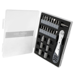 Ratchet Screwdriver Set 24 In 1 Precision Tool Kit With Magnetic Bits For Household Repair 112x155mm - Product Image 2